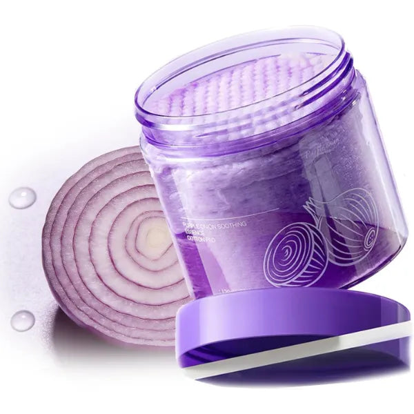 Grospe Onion Soothing Skin Texure Pad - Calming & Hydrating Facial Cotton Pads for Sensitive Skin, Exfoliating for Blackhead Removal & Pore Minimizer, 60 Pads