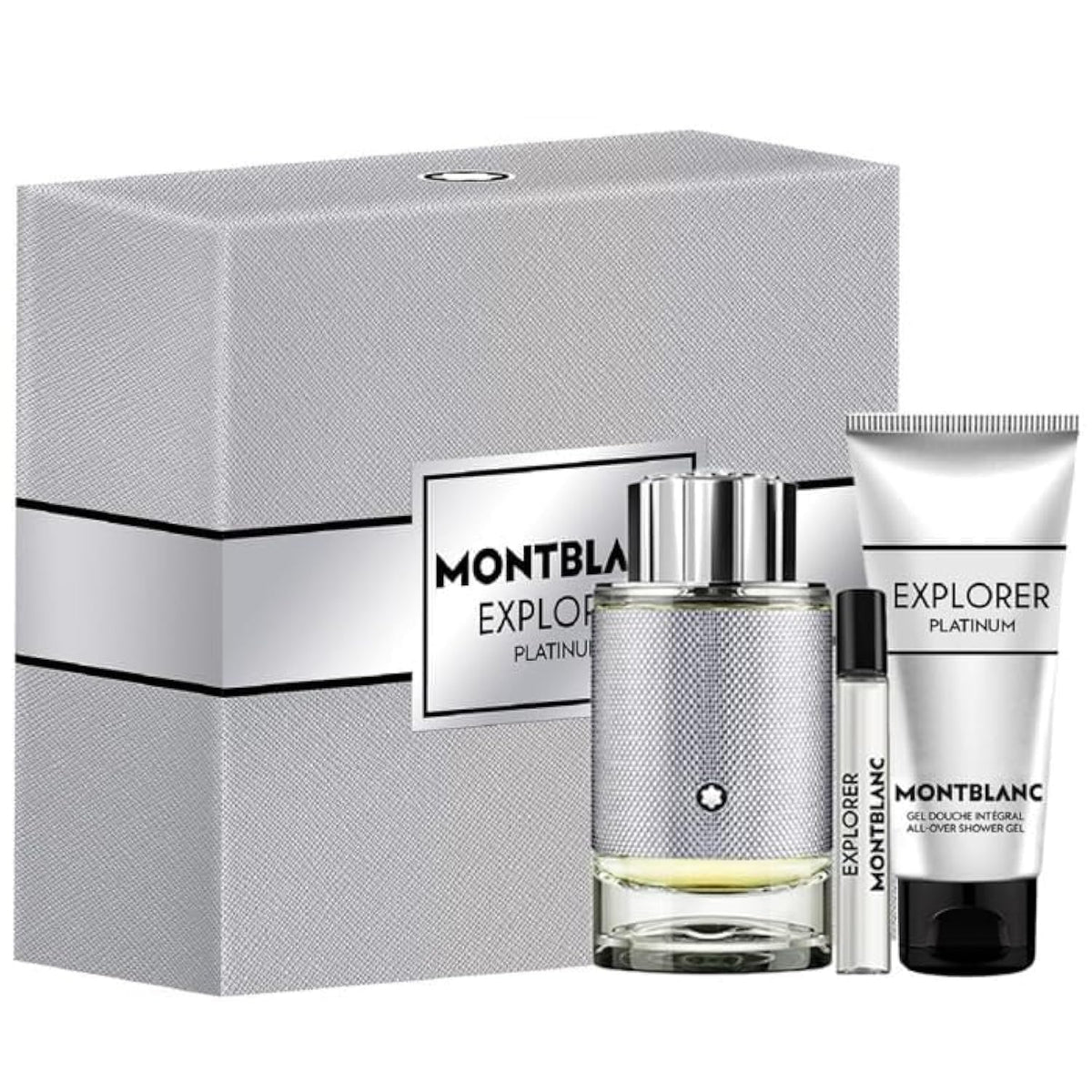 MONTBLANC Mont Blanc Explorer Platinum For Men Set Edp 100Ml + Edp 7.5Ml + All-Over Shower Gel 100Ml (New Pack) Transparent/Combination