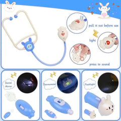 Masroo Doctor Kit for Kids - Pretend Play Educational Doctor Toys, Medical Kit with Stethoscope, Doctor Playset for Dentist Doctor, Role Play Toys for 3 4 5 6 7 8 Years Old Girls & Boys Toddler Gifts