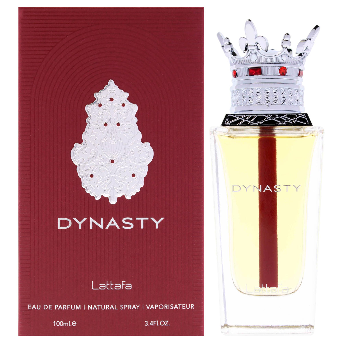 Lattafa Dynasty Eau de Parfum Spray Long-Lasting Fragrance for Unisex, 3.4 Ounce / 100 ml