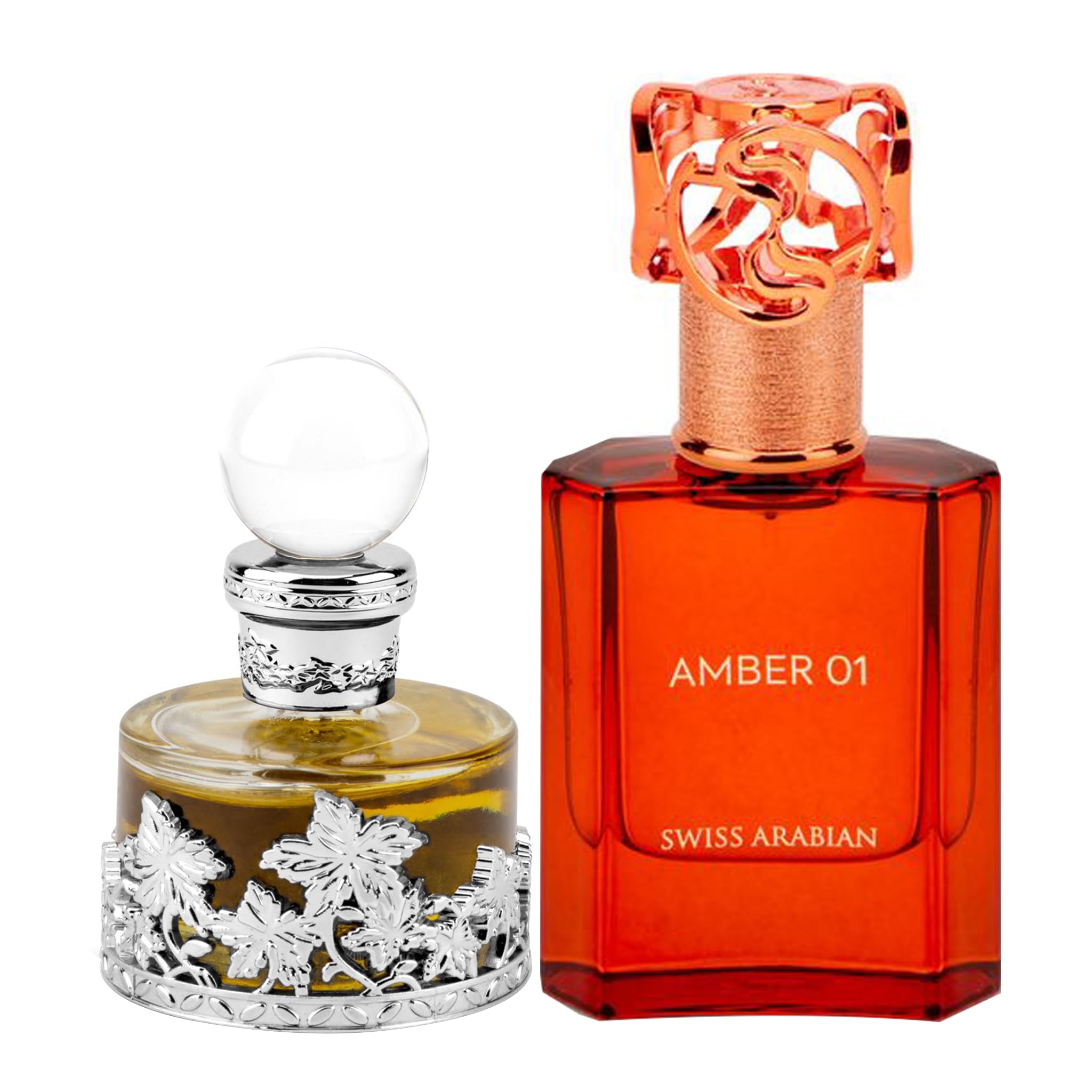 Swiss Arabian Amber 01 50ml EDP + Rose Malaki 25ml CPO