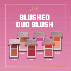 Juvia's Place Blush Pressed Powder Matte Duo Vol 6, Oranges Tones, Vegan, Cruelty Free