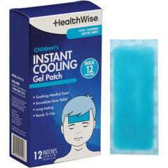 HealthWise Instant Cool Gel Patches, 12 Count