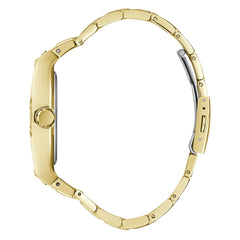 Guess US Men's Black and Gold-Tone Square Multifunction Watch, One