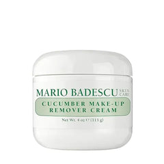 Mario Badescu Cucumber Makeup Remover Cream with Non Greasy Formula  Emollient Cold Cream Makeup Remover for Heavy and Waterproof Make Up  Ideal for Dry or Sensitive Skin, 4 Oz