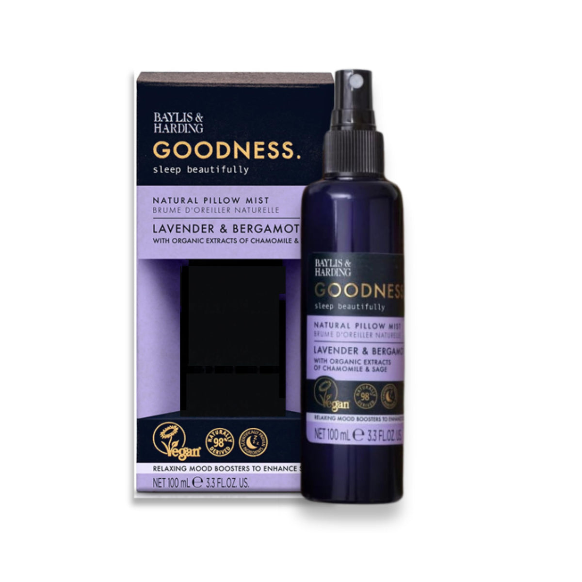 Baylis & Harding Goodness Sleep Lavender & Bergamot Sleep Pillow Mist, 100ml (Pack of 6) - Vegan Friendly