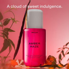 PHLUR Amber Haze Body Mist - Hair & Body Mist for Women & Men Fragrance - Amber, Jasmine, Saffron & Vanilla Body Spray (8 Fl Oz)