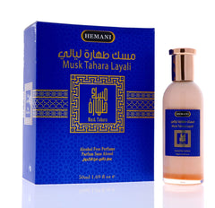 Hemani Fragrances Perfume Musk Tahara Layali - Unisex Oriental Perfume - For Men & Women 50mL (1.7 FL OZ)