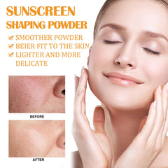 Mineral Sunscreen Setting Powder, Powder Sunscreen dor Scalp, Lasting Lightweight Breathable, Suitable for All Skin Types(0.28 Oz）