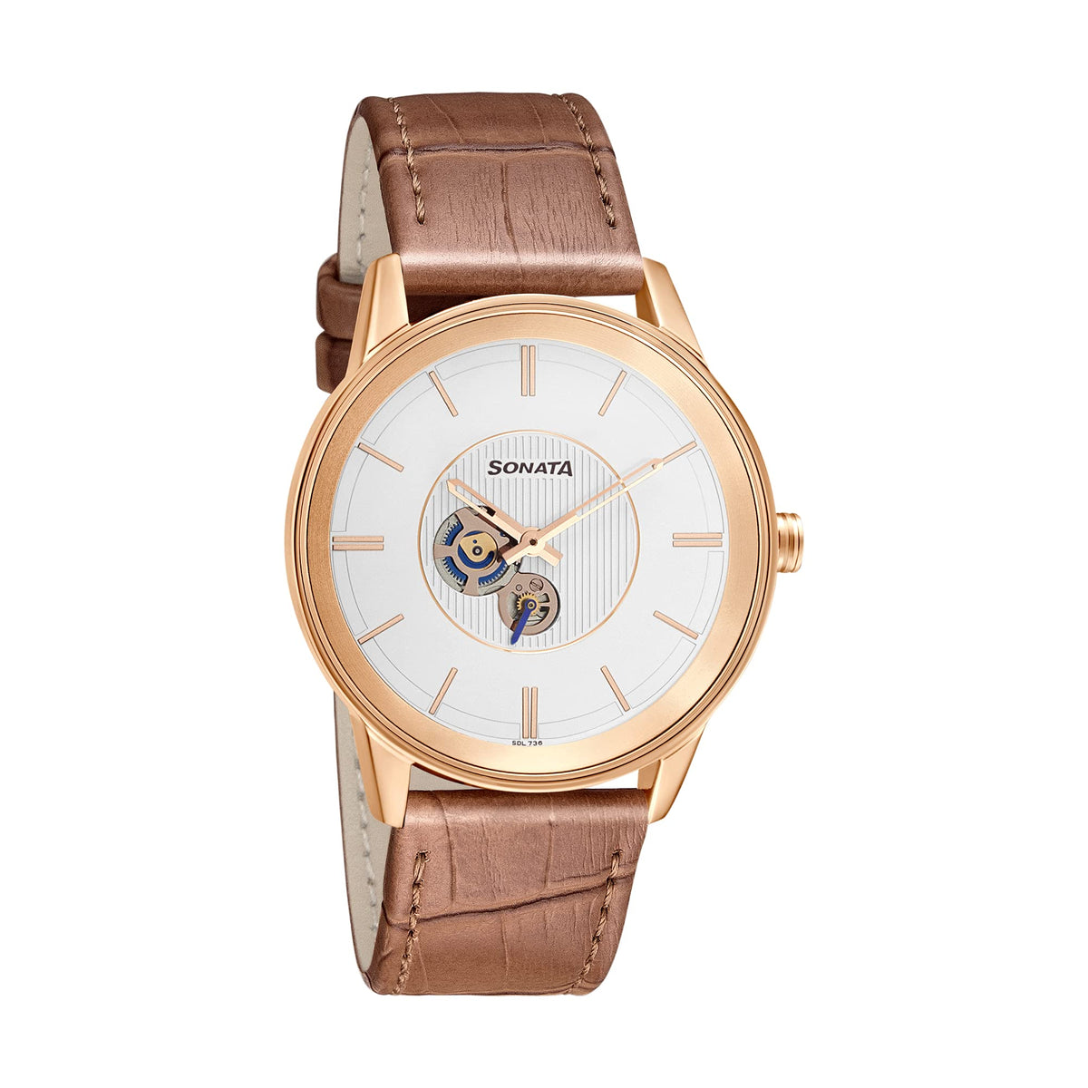Sonata Silver White Dial Analog watch For Men-NR7133WL01