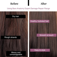 Bare Anatomy Ultra Smoothing Hair Shampoo | Restores Smoothing & Texture by 27% | Dry & Frizzy Hair | Powered By Carbohydrate Complex & Niacinamide | Paraben & Sulfate Free | For Women & Men | 250ml
