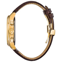 Bulova Men's Wilton - 97B169 - Brown Strap/ Gold Tone