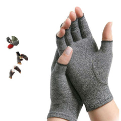 ELECDON Arthritis Compression Gloves, Women Men for Carpal Tunnel, Rheumatoid, Tendonitis, Fingerless Gloves for Computer Typing and Daily work- Compression Gloves for Pain Relief- (M) 1 Pair