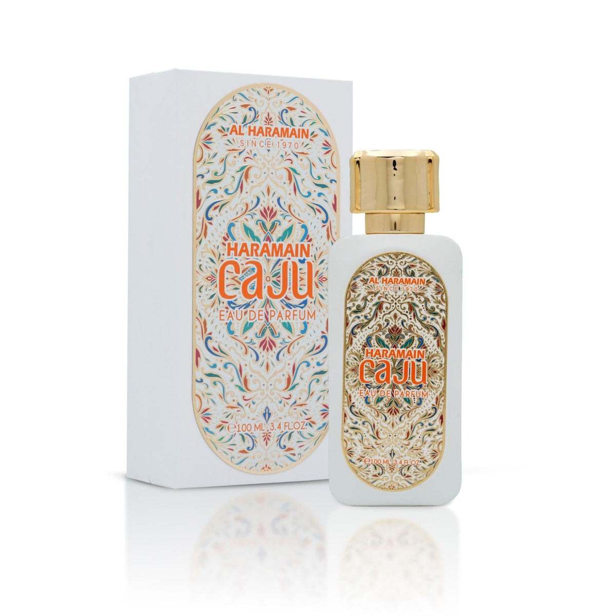 Al Haramain Caju Eau de Parfum 100ml – Long Lasting Arabic Fragrances Luxury Creamy Gourmand Unisex Perfume with Honey, Vanilla, Musk, White Florals & Nutty Sweet Notes
