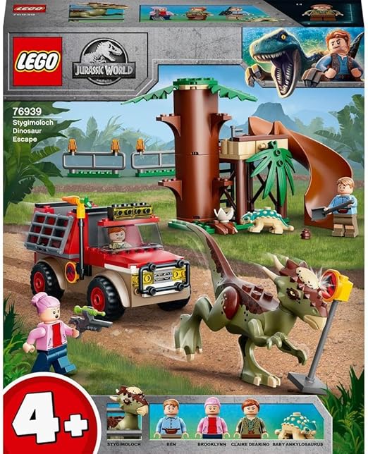 LEGO Jurassic World Stygimoloch Dinosaur Escape 76939 Toy Building Kit (129 Pieces)