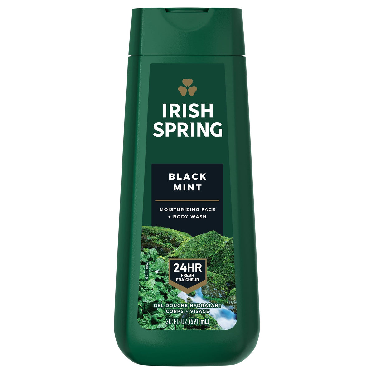 Irish Spring Black Mint Body Wash for Men, 591 ml