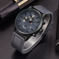 CURREN Casual Men's Watch Analog Leather - 8217 - Gray