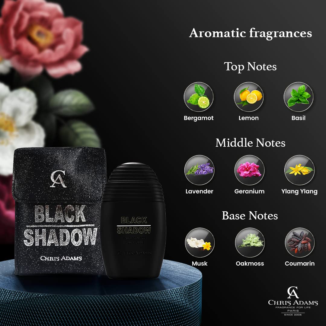 Chris Adams Perfumes Black Shadow Eau De Toilette, 100 ml