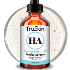 TruSkin Hyaluronic Acid Serum for Face – 7 Ultra-Hydrating Ingredients – Moisturizing & Plumping Facial Serum for Smooth, Healthy-Looking Skin