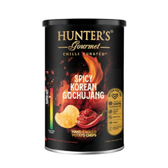 Hunter's Gourmet Spicy Korean Gochujang Hand Cooked Potato Chips 150g, Vegan, MSG-Free, No Artificial colors