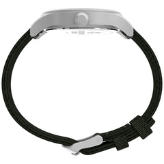 Timex Men's Expedition North Sierra Watch - Black Strap Cream Dial Stainless Steel Case - Green