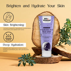 Wit and Whimsy & Galaxy Glow Hyaluronic Acid Face Wash h Mulberry Extract Authentic Ayurvedic Formulation For All Skin Types - 100ML (3.38 Oz)