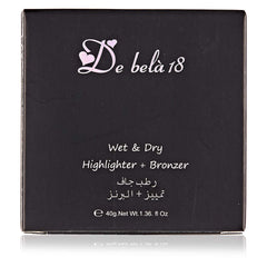 De Bela 18 Wet & Dry Highlighter and Bronzer - 1.36 oz, 04