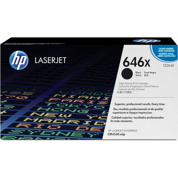 HP 646X High Yield Original LaserJet Toner Cartridge (CE264X) - Black