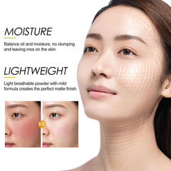 Mineral Sunscreen Setting Powder, Powder Sunscreen dor Scalp, Lasting Lightweight Breathable, Suitable for All Skin Types(0.28 Oz）