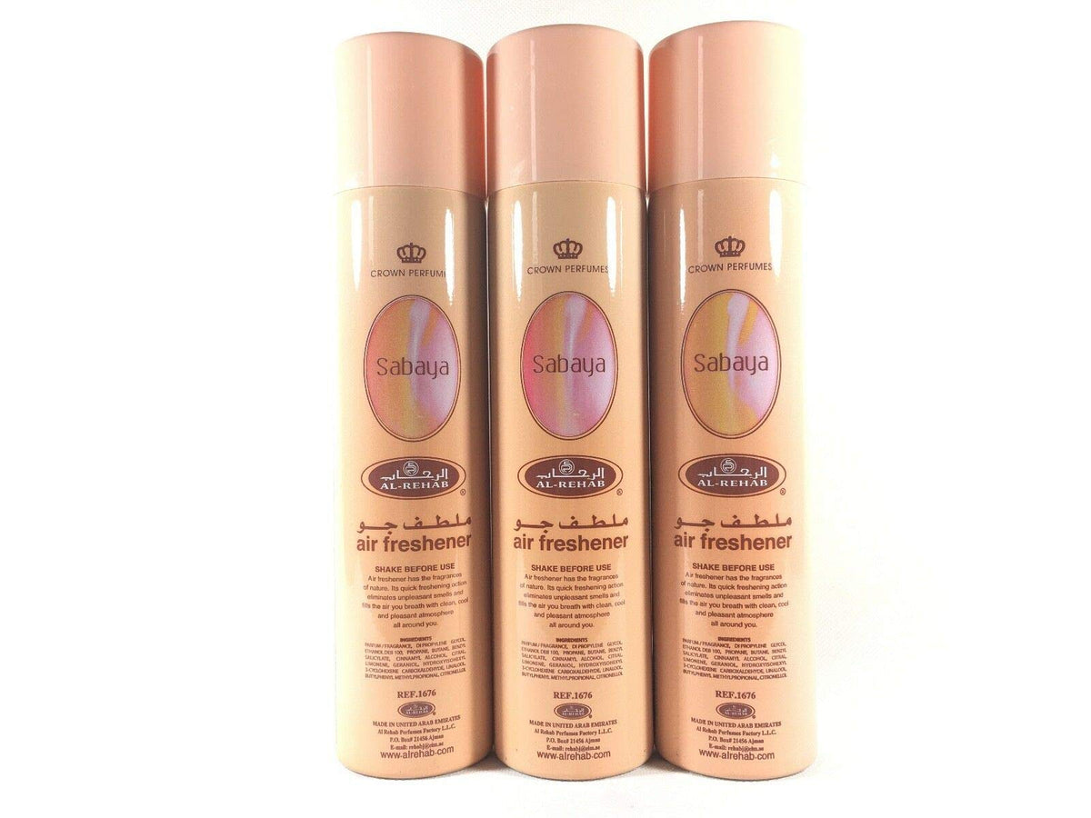 Al rehab Air freshener Room Spray Scent Perfume for Home/Car/Office 300 ML Pack of 3 Pcs