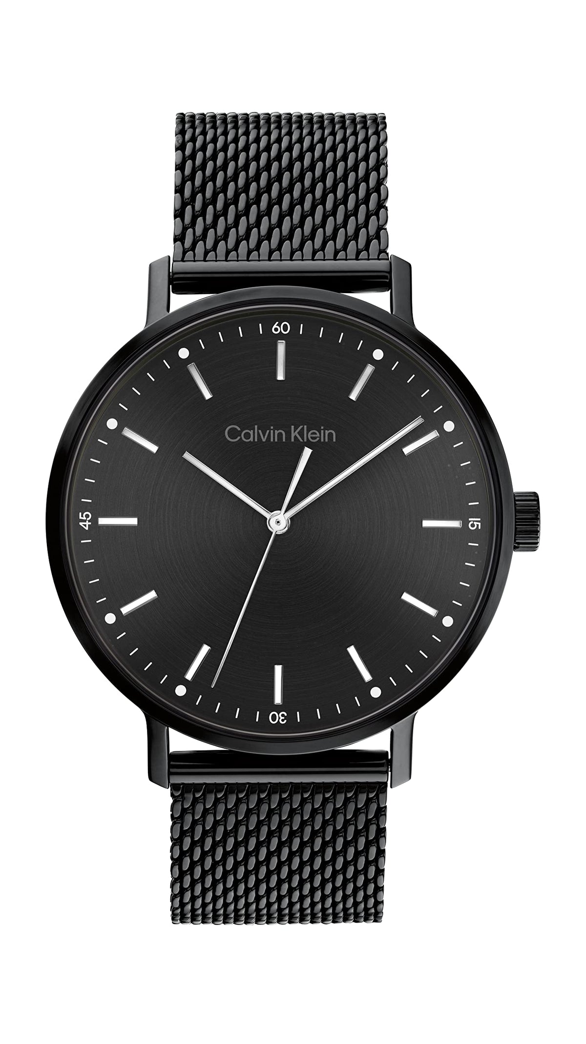 Calvin Klein MODERN MESH Men's Watch, Analog - Metallic Black