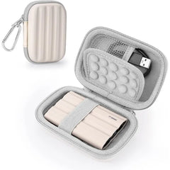 YINKE Case Compatible with Samsung T7 Shield/ T9 / T7 Touch Portable SSD USB 3.2 1TB, 2TB, 500GB, Hard EVA Portable Travel Storage Protective Cover