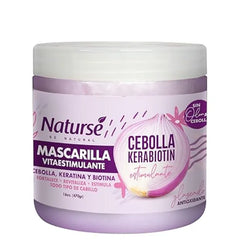 Naturse Vita Stimulating Hair Mask 16 oz – Onion, Keratin & Biotin Treatment – Strengthens, Revitalizes & Stimulates Growth – Anti Breakage Deep Conditioner for All Hair Types