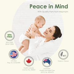 Maymom 2nd Generation Pump Valves for Spectra S1, S2 and 9 Pumps and Philips Avent Comfort Electric Breast Pump; (4 pc)