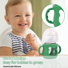 Azonee 3 Pack Silicone Sleeves for Avent Natural Glass Baby Bottles – Anti-Breakage Baby Bottle Protector with Handles, Compatible with Philips Avent 4oz Glass Baby Bottles(White, Blue & Green)
