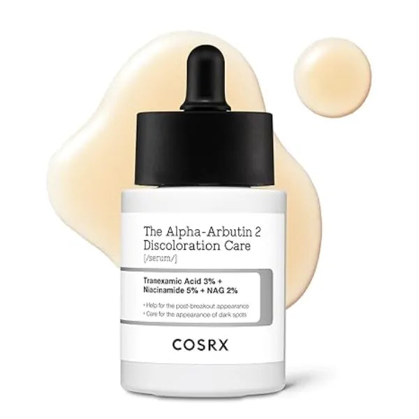 COSRX 2% Alpha Arbutin Discoloration Care Face Serum with Niacinamide, Glutathione & Tranexamic Acid, 1.7 fl oz Serum for Face, Korean Skin Care