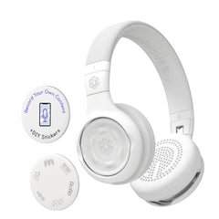StoryPhones, Storytelling Foldable Bluetooth Kids Headphones-Intro Bundle with ZenDisk and PlayShield, Perfect for Travel, Learning, Screen-Free Entertainment, Stories and Music by Onanoff (White)