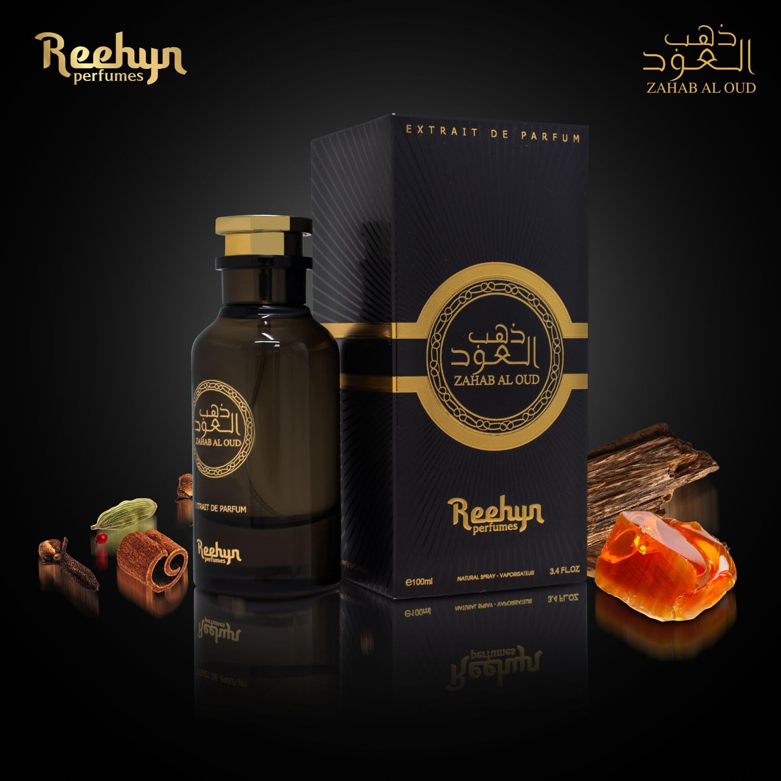 Reehyn Perfumes Zahab Al Oud 24 Hour Lasting