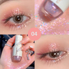 VUCATIN 2PCS Liquid Glitter Eyeshadow, Bling Eye Shadow Sparkle Shimmer Eyeliner Sticks, Waterproof Quick Dry Long Lasting Shining Eyeshadow for Daily Crystals Eye Lip Face Skin Makeup (01/04-2PCS)