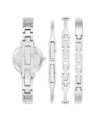 Anne Klein Women's Premium Crystal Accented Bangle Watch Set