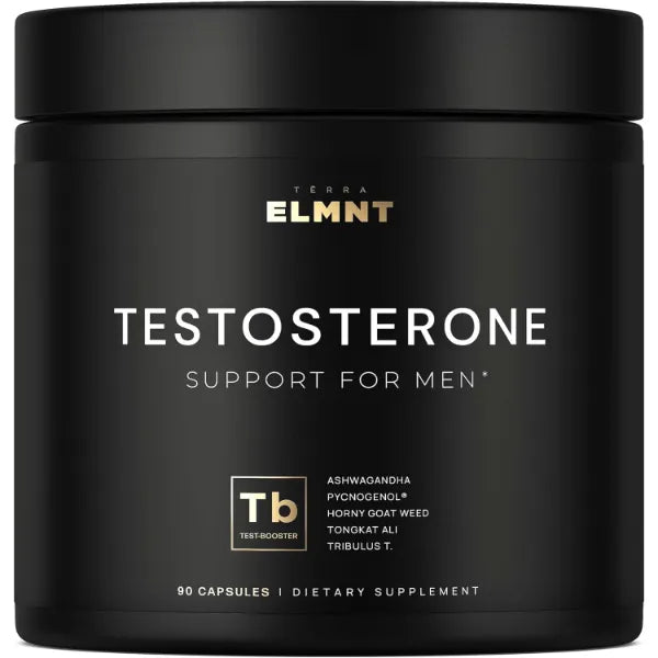 TERRA ELMNT 2,015mg Testosterone Booster for Men 8X Strength w Ashwagandha, Tongkat Ali