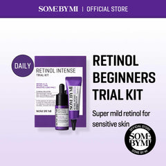 SOME BY MI Retinol Intense Trial Kit | Mild Korean 0.1% Retinol Face Serum & Eye Cream For Beginner | Fine Lines, Dark Circles, Skin Texture & Elasticity Care | 0.33Oz - 10Ml