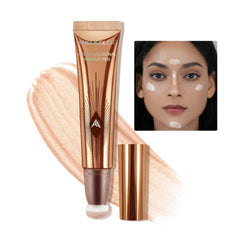NALACAL Liquid Highlighter Makeup Stick, Dewy Finish, Moisturizing Silky Smooth Texture, Cream Highlighter Lightweight, Easy To Spread, Long-lasting Natural Makeup Effect (01#Spotlight)
