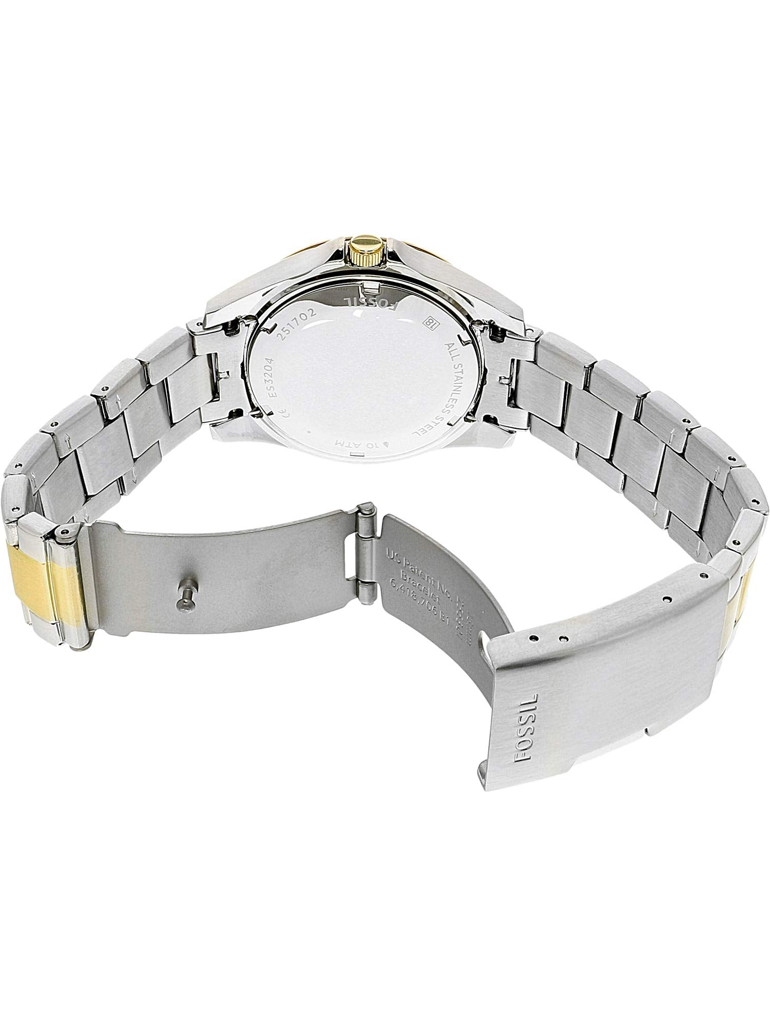 Fossil Women's Riley ES3204 Silver Stainless-Steel Quartz Fashion