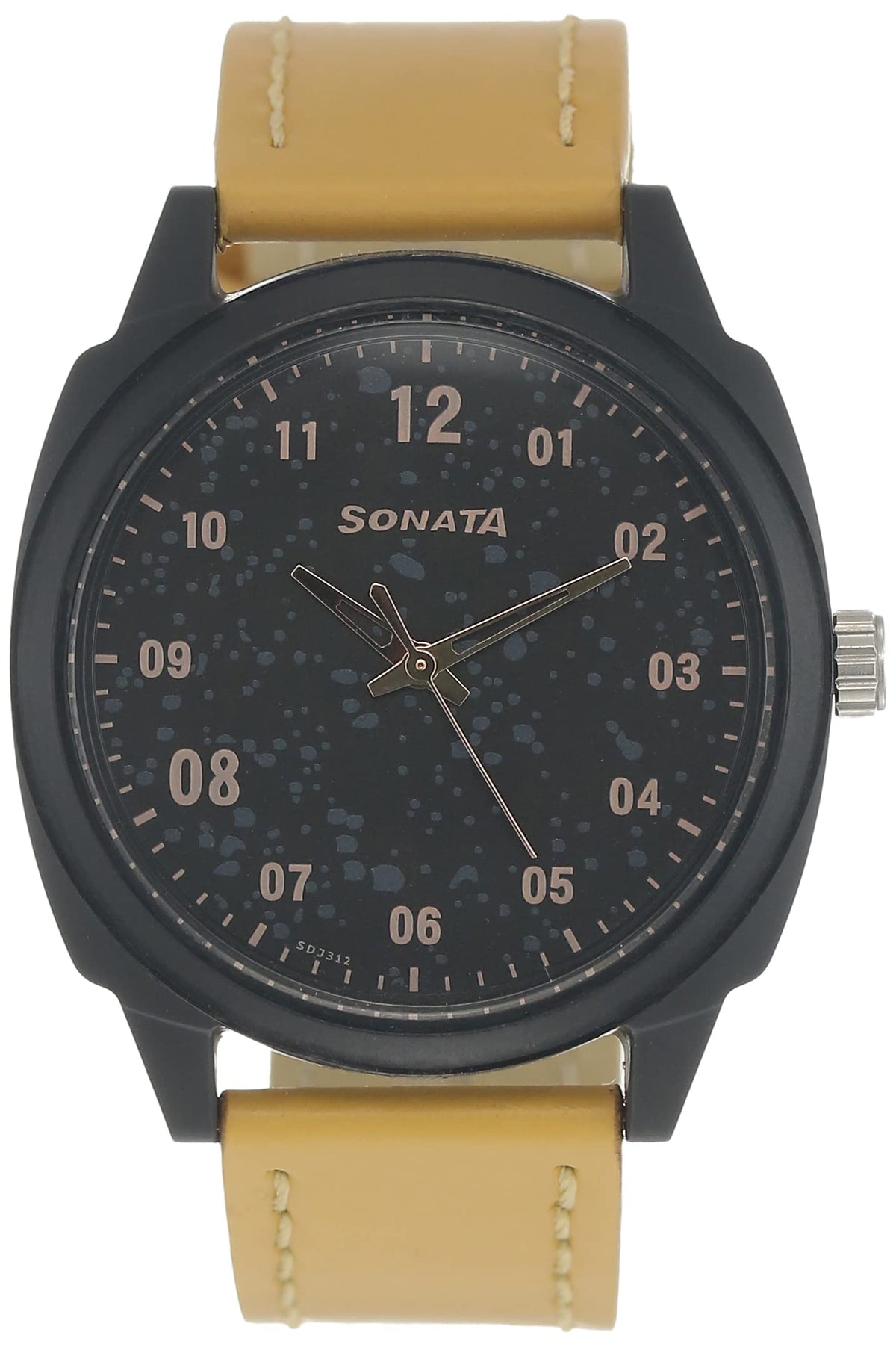 Sonata Volt+ Analog Black Dial Men's Watch NM77086PL01 / NL77086PL01/NP77086PL01W