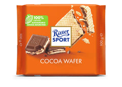 Ritter Sport Cocoa Wafer Creamy or Crunchy - 100 gm