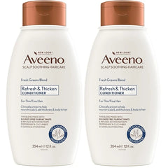Aveeno Scalp Soothing Fresh Greens Blend Conditioner, peppermint, 12 Fl Oz (Pack of 2)