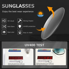 AEVOGUE Sunglasses For Women Oversized Rimless Diamond Cutting Lens Sun Glasses AE0534