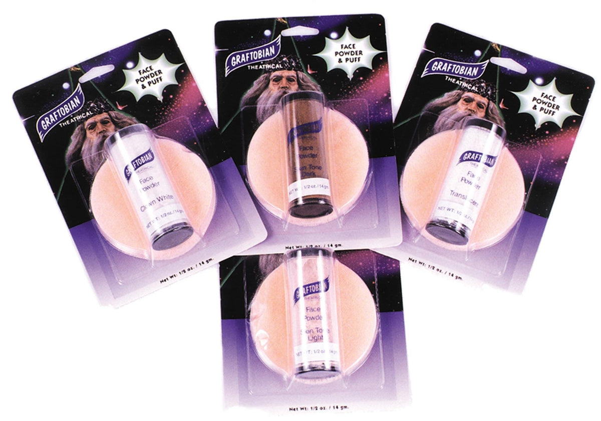 Graftobian Pro Setting Powder - Face Powder w/Puff (Translucent)