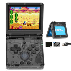 Aivuidbs RG35XXSP Flip Portable Retro Handheld Game Console,RG35XXSP 3.5 Inch IPS Screen Linux System with 64G TF Card Pre-Installed 5532 Games,Clamshell Games Consoles Supports 5G WiFi Bluetooth HDMI